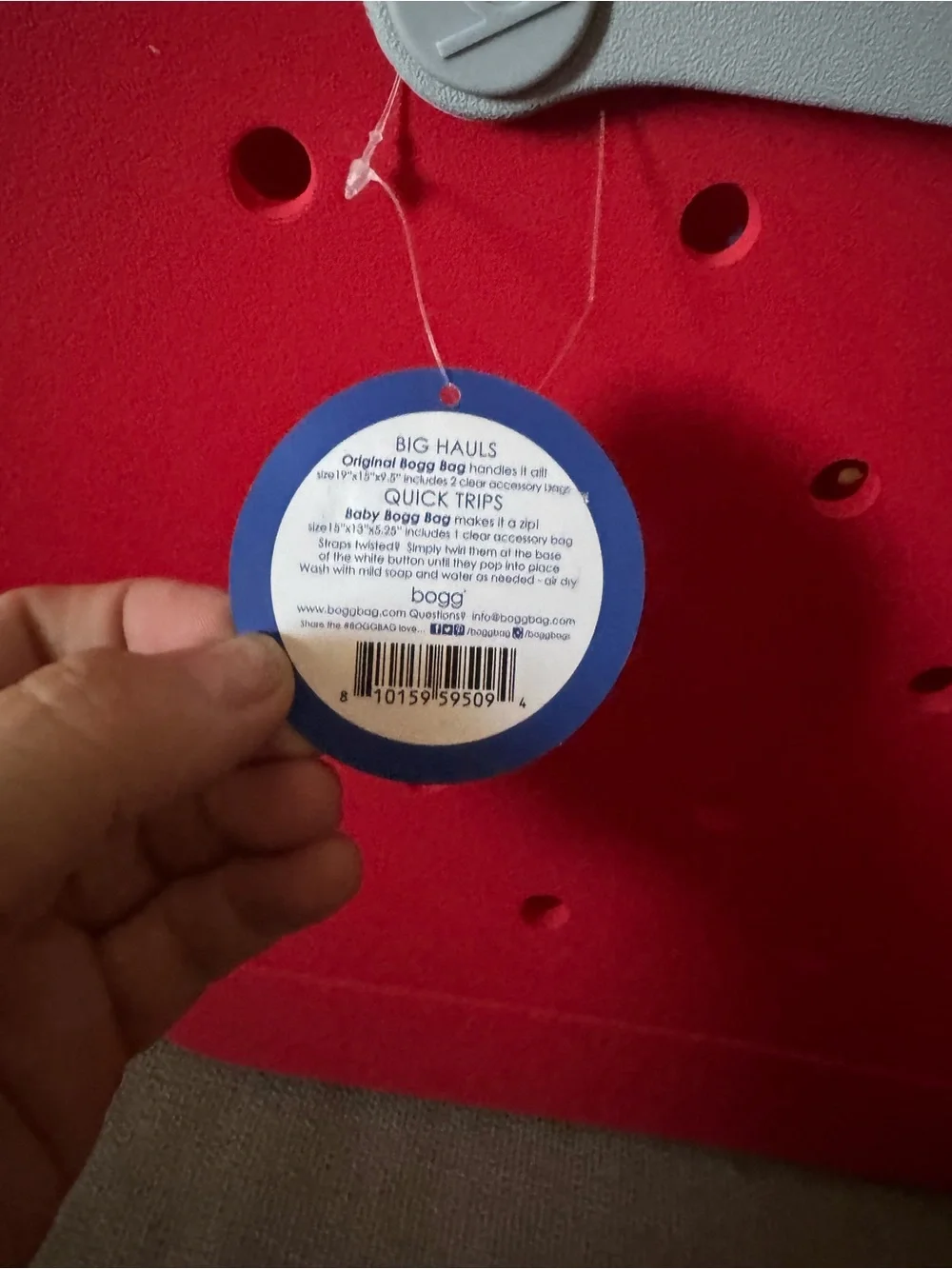 Bogg Red Target Bag New